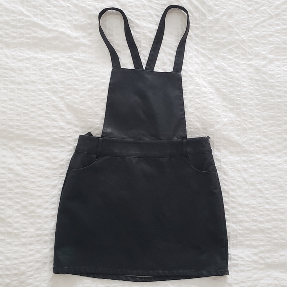 BB Dakota Jack vegan leather pinafore black medium - Picture 4 of 8
